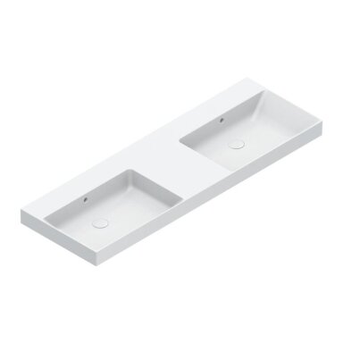 CATALANO Zero dvigubas pakabinamas keraminis praustuvas 150 x 50 cm CATALANO Zero dvigubas pakabinamas keraminis praustuvas 150 x 50 cm
