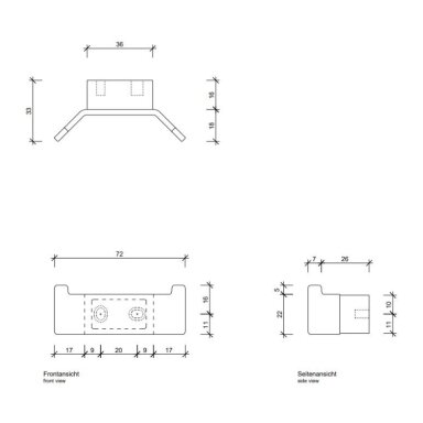 DECOR WALTHER dvigubas kabliukas CONTRACT, chromas DECOR WALTHER dvigubas kabliukas CONTRACT, chromas