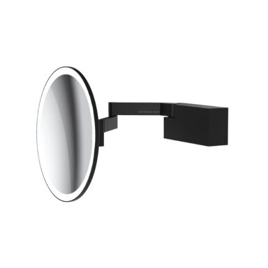 DECOR WALTHER pakabinamas kosmetinis veidrodis su LED apšvietimu VISION R, juodas matinis DECOR WALTHER pakabinamas kosmetinis veidrodis su LED apšvietimu VISION R, juodas matinis