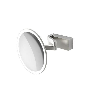 DECOR WALTHER pakabinamas kosmetinis veidrodis su LED apšvietimu VISION R, matinis nerūdijantis plienas DECOR WALTHER pakabinamas kosmetinis veidrodis su LED apšvietimu VISION R, matinis nerūdijantis plienas