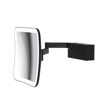 DECOR WALTHER pakabinamas kosmetinis veidrodis su LED apšvietimu VISION S, juodas matinis DECOR WALTHER pakabinamas kosmetinis veidrodis su LED apšvietimu VISION S, juodas matinis