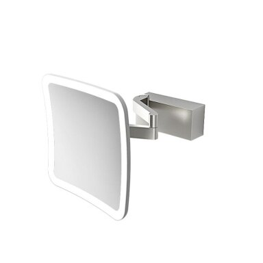 DECOR WALTHER pakabinamas kosmetinis veidrodis su LED apšvietimu VISION S, matinis nerūdijantis plienas DECOR WALTHER pakabinamas kosmetinis veidrodis su LED apšvietimu VISION S, matinis nerūdijantis plienas