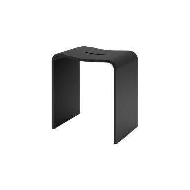DECOR WALTHER dušo suoliukas STONE STOOL, juodas matinis