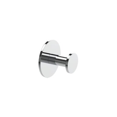 DECOR WALTHER viengubas kabliukas BASIC Self-adhesive, chromas