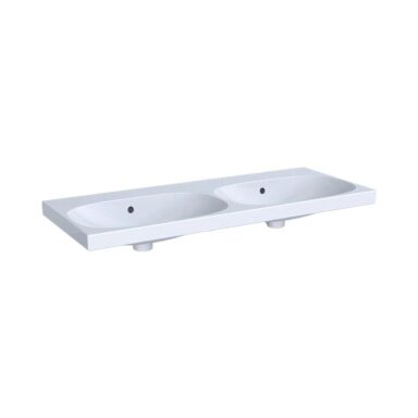 GEBERIT Acanto dvigubas pakabinamas keraminis praustuvas 120 x 48 cm GEBERIT Acanto dvigubas pakabinamas keraminis praustuvas 120 x 48 cm