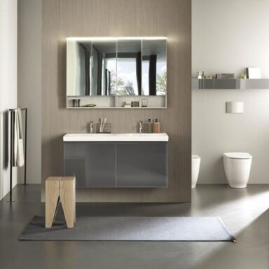 GEBERIT Acanto dvigubas pakabinamas keraminis praustuvas 120 x 48 cm GEBERIT Acanto dvigubas pakabinamas keraminis praustuvas 120 x 48 cm