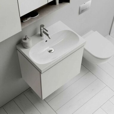 GEBERIT Acanto pakabinamas keraminis praustuvas 60 x 48 cm GEBERIT Acanto pakabinamas keraminis praustuvas 60 x 48 cm