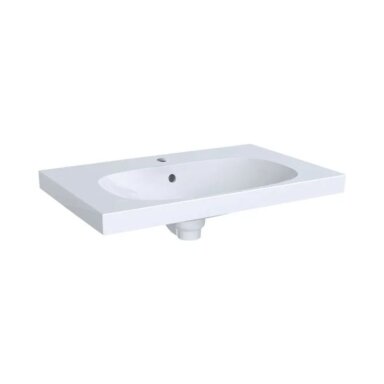 GEBERIT Acanto pakabinamas keraminis praustuvas 75 x 48 cm, su daiktų laikymo paviršiumi GEBERIT Acanto pakabinamas keraminis praustuvas 75 x 48 cm, su daiktų laikymo paviršiumi