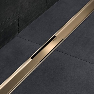 GEBERIT CleanLine80 dušo latakas su šampaninės spalvos grotelėmis, 300-900 mm GEBERIT CleanLine80 dušo latakas su šampaninės spalvos grotelėmis, 300-900 mm