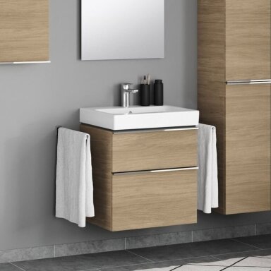GEBERIT iCon pakabinamas keraminis praustuvas 60 x 48 cm GEBERIT iCon pakabinamas keraminis praustuvas 60 x 48 cm