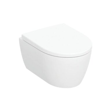GEBERIT iCon pakabinamas kompaktiškas WC puodas su Soft-Close dangčiu
