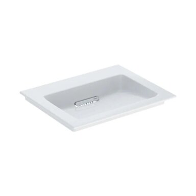 GEBERIT One baldinis praustuvas 60 x 48 cm, su horizontaliu nuotaku