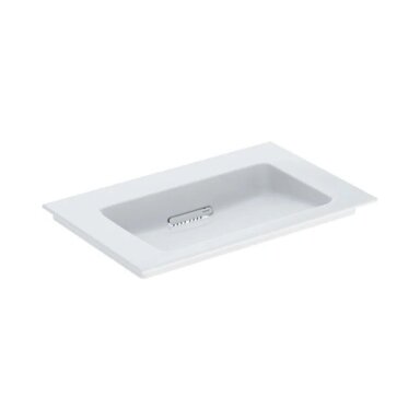 GEBERIT One baldinis praustuvas 75 x 48 cm, su horizontaliu nuotaku