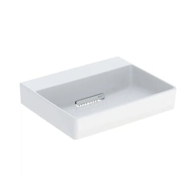 GEBERIT One keraminis praustuvas 50 x 41 cm, su horizontaliu nuotaku GEBERIT One keraminis praustuvas 50 x 41 cm, su horizontaliu nuotaku