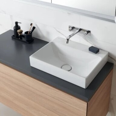GEBERIT One keraminis praustuvas 50 x 41 cm, su vertikaliu nuotaku GEBERIT One keraminis praustuvas 50 x 41 cm, su vertikaliu nuotaku