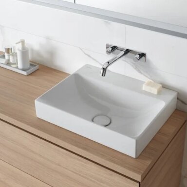 GEBERIT One keraminis praustuvas 50 x 41 cm, su vertikaliu nuotaku GEBERIT One keraminis praustuvas 50 x 41 cm, su vertikaliu nuotaku