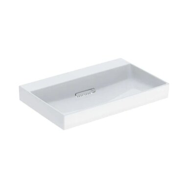 GEBERIT One pakabinamas keraminis praustuvas 75 x 48 cm, su horizontaliu nuotaku GEBERIT One pakabinamas keraminis praustuvas 75 x 48 cm, su horizontaliu nuotaku