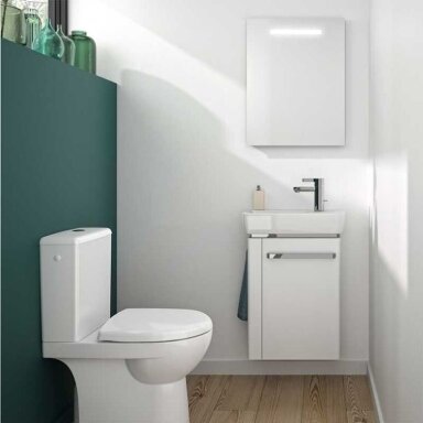 GEBERIT Selnova Compact asimetrinis keraminis praustuvas 50 x 25 cm GEBERIT Selnova Compact asimetrinis keraminis praustuvas 50 x 25 cm