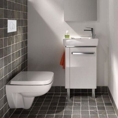 GEBERIT Selnova Compact asimetrinis keraminis praustuvas 50 x 25 cm, su daiktų laikymo paviršiumi kairėje GEBERIT Selnova Compact asimetrinis keraminis praustuvas 50 x 25 cm, su daiktų laikymo paviršiumi kairėje