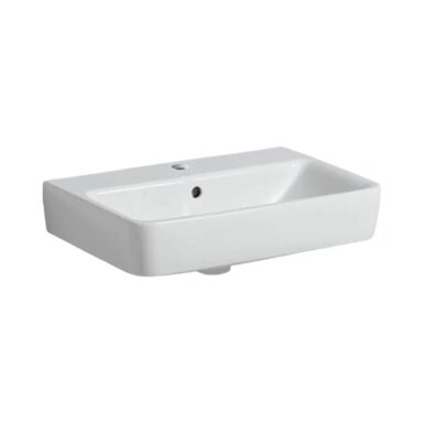 GEBERIT Selnova Compact pakabinamas keraminis praustuvas 55 x 37 cm GEBERIT Selnova Compact pakabinamas keraminis praustuvas 55 x 37 cm