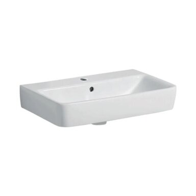GEBERIT Selnova Compact pakabinamas keraminis praustuvas 60 x 37 cm GEBERIT Selnova Compact pakabinamas keraminis praustuvas 60 x 37 cm