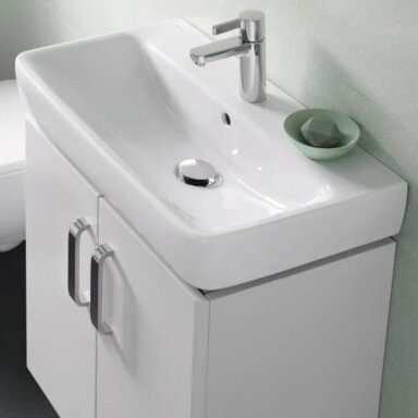GEBERIT Selnova Compact pakabinamas keraminis praustuvas 60 x 37 cm GEBERIT Selnova Compact pakabinamas keraminis praustuvas 60 x 37 cm