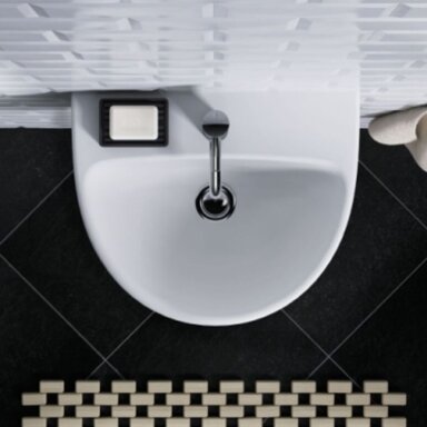 GEBERIT Selnova keraminis praustuvas 45 x 37 cm GEBERIT Selnova keraminis praustuvas 45 x 37 cm
