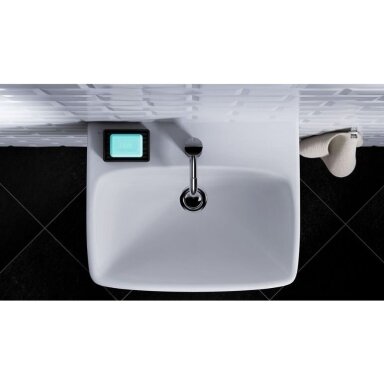 GEBERIT Selnova Square pakabinamas keraminis praustuvas 55 x 44 cm GEBERIT Selnova Square pakabinamas keraminis praustuvas 55 x 44 cm
