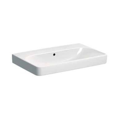 GEBERIT Smyle Square pakabinamas keraminis praustuvas 75 x 48 cm GEBERIT Smyle Square pakabinamas keraminis praustuvas 75 x 48 cm