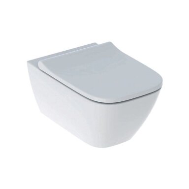 GEBERIT Smyle Square pakabinamas WC puodas su Soft-Close dangčiu