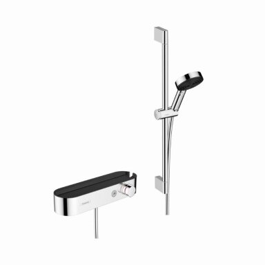 HANSGROHE Pulsify Select S termostatinio dušo maišytuvo komplektas, chromas