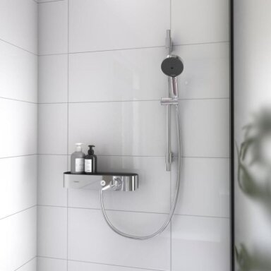 HANSGROHE Pulsify Select S termostatinio dušo maišytuvo komplektas, chromas