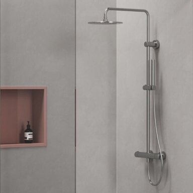 RAVAK Spring termostatinė dušo sistema, chromas RAVAK Spring termostatinė dušo sistema, chromas