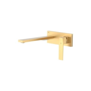 TRES Slim potinkinis praustuvo maišytuvas 240 mm, matinis auksas