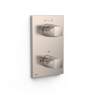 TRES Therm-Box potinkinės dušo sistemos komplektas, termostatinis, nerūdijantis plienas TRES Therm-Box potinkinės dušo sistemos komplektas, termostatinis, nerūdijantis plienas