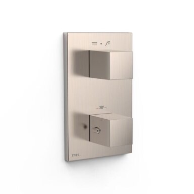 TRES Therm-Box potinkinės dušo sistemos komplektas, termostatinis, nerūdijantis plienas TRES Therm-Box potinkinės dušo sistemos komplektas, termostatinis, nerūdijantis plienas