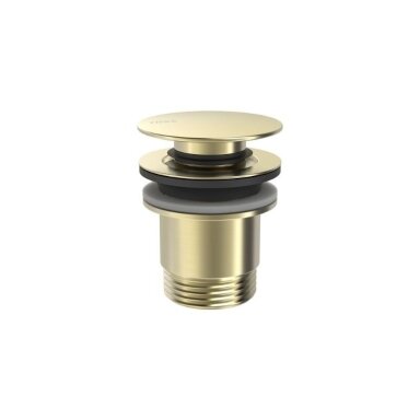 TRES universalus Click-Clack dugno vožtuvas praustuvui Simple-rapid, Golden Cava TRES universalus Click-Clack dugno vožtuvas praustuvui Simple-rapid, Golden Cava